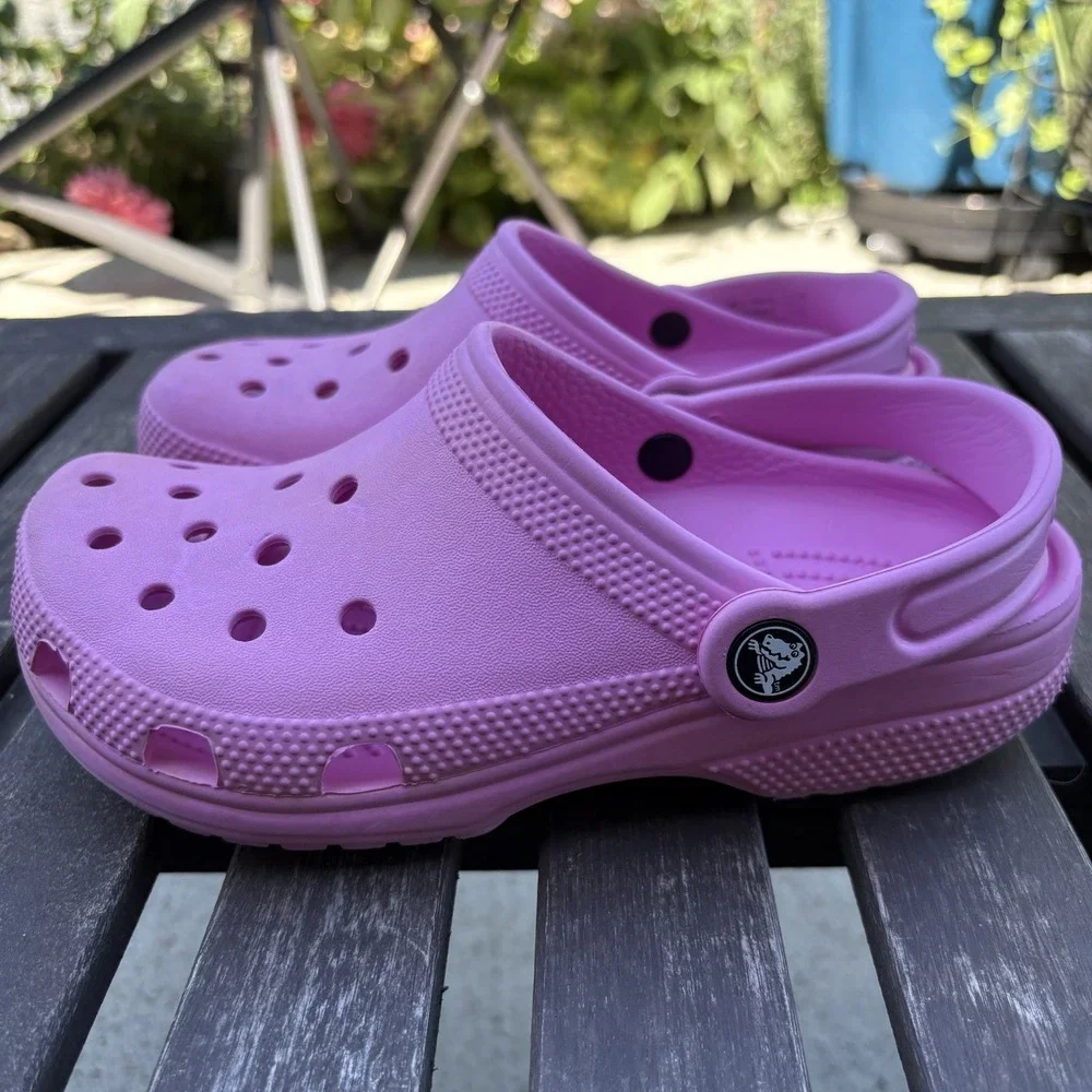 Crocs Kids J2 Pink Classic Clog Barbiecore Lightweight